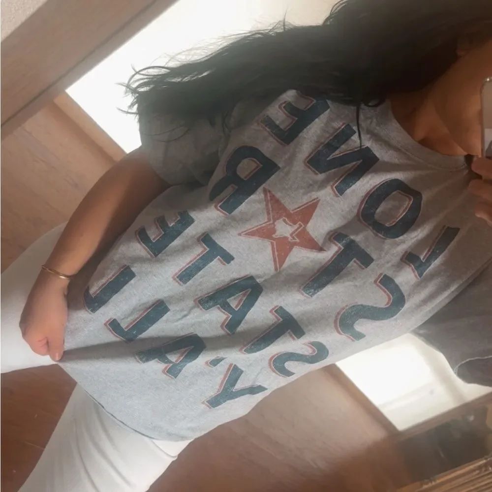 Gray Texas graphic T-Shirt